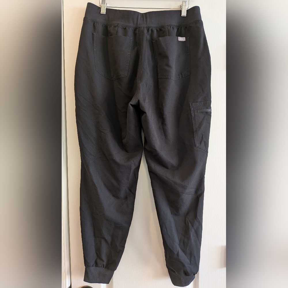FIGS Zamora Jogger Scrub Pants Black Women's Size L Nurse CNA Medical Uniform - Picture 7 of 12